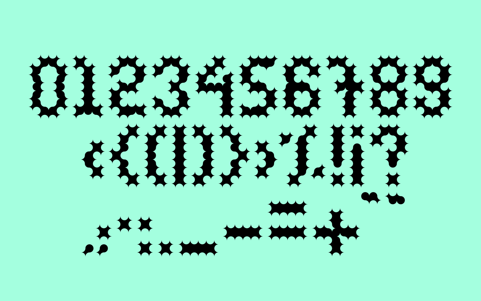 Carattere tipografico Cicuta - lettering e progettazione di caratteri tipografici