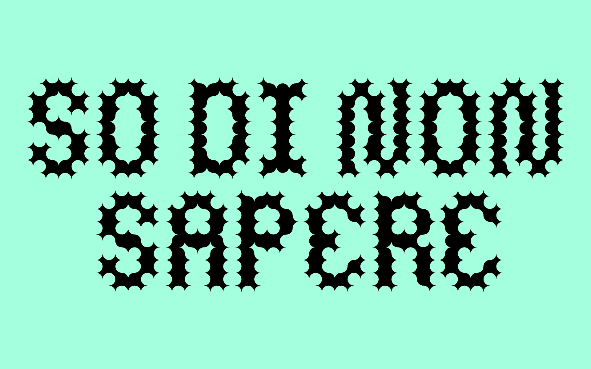Carattere tipografico Cicuta - lettering e progettazione di caratteri tipografici