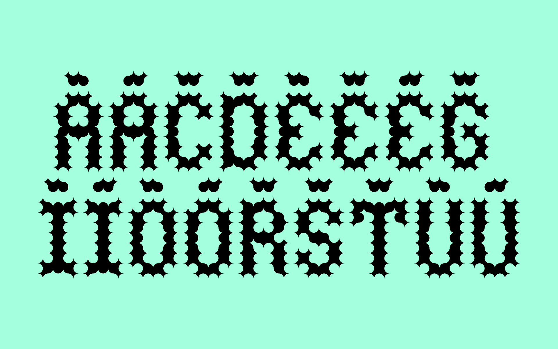 Carattere tipografico Cicuta - lettering e progettazione di caratteri tipografici