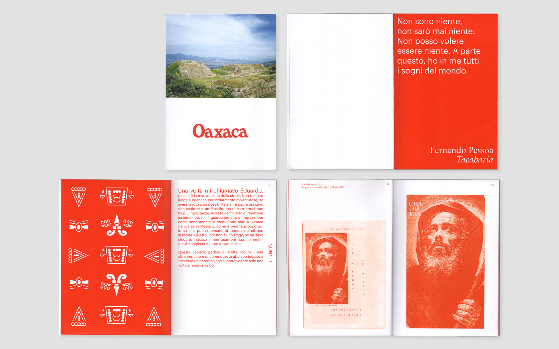 Doppie del libro Oaxaca - progettazione grafica editoriale