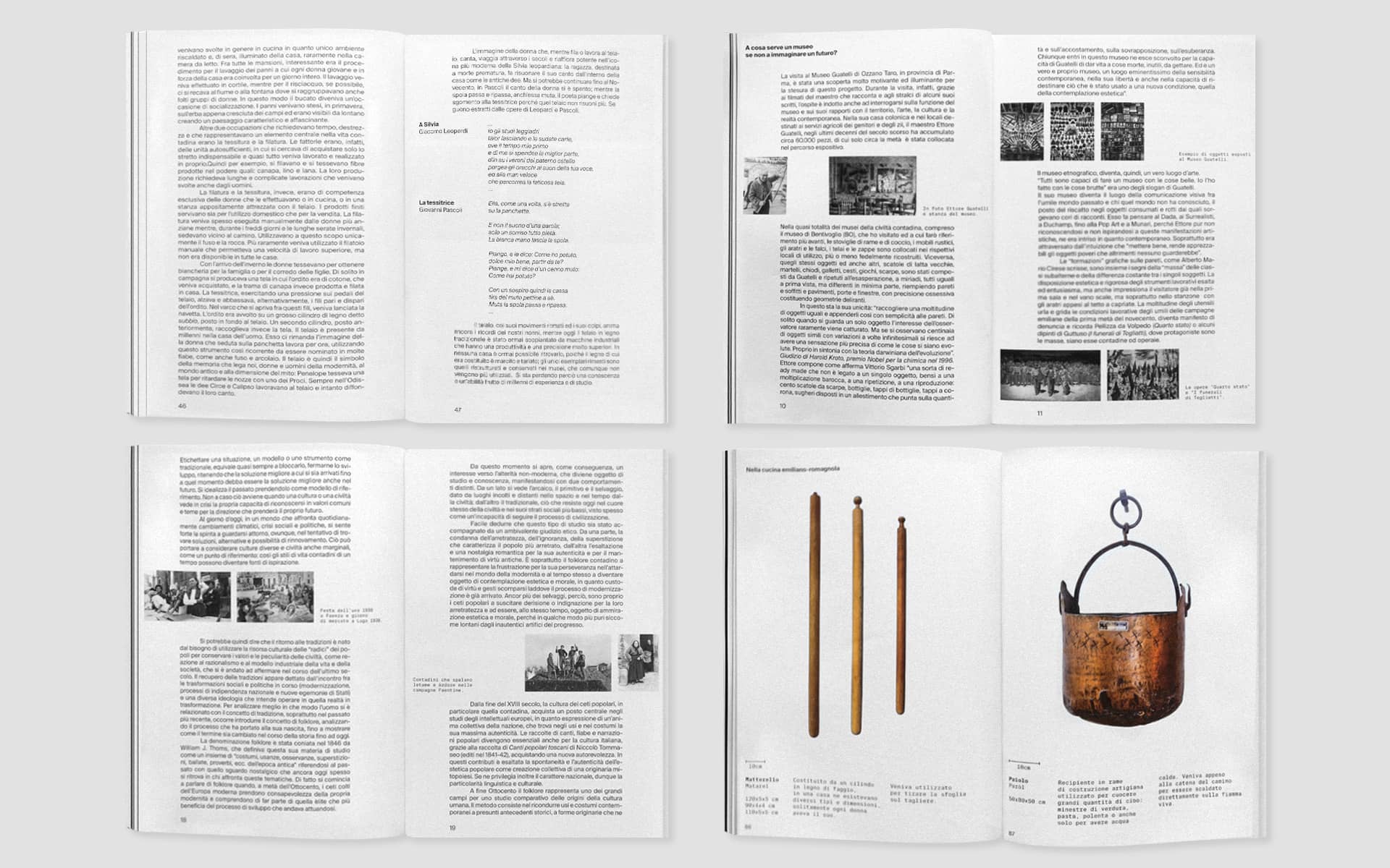 Foto di interni del libro. Quattro doppie pagine