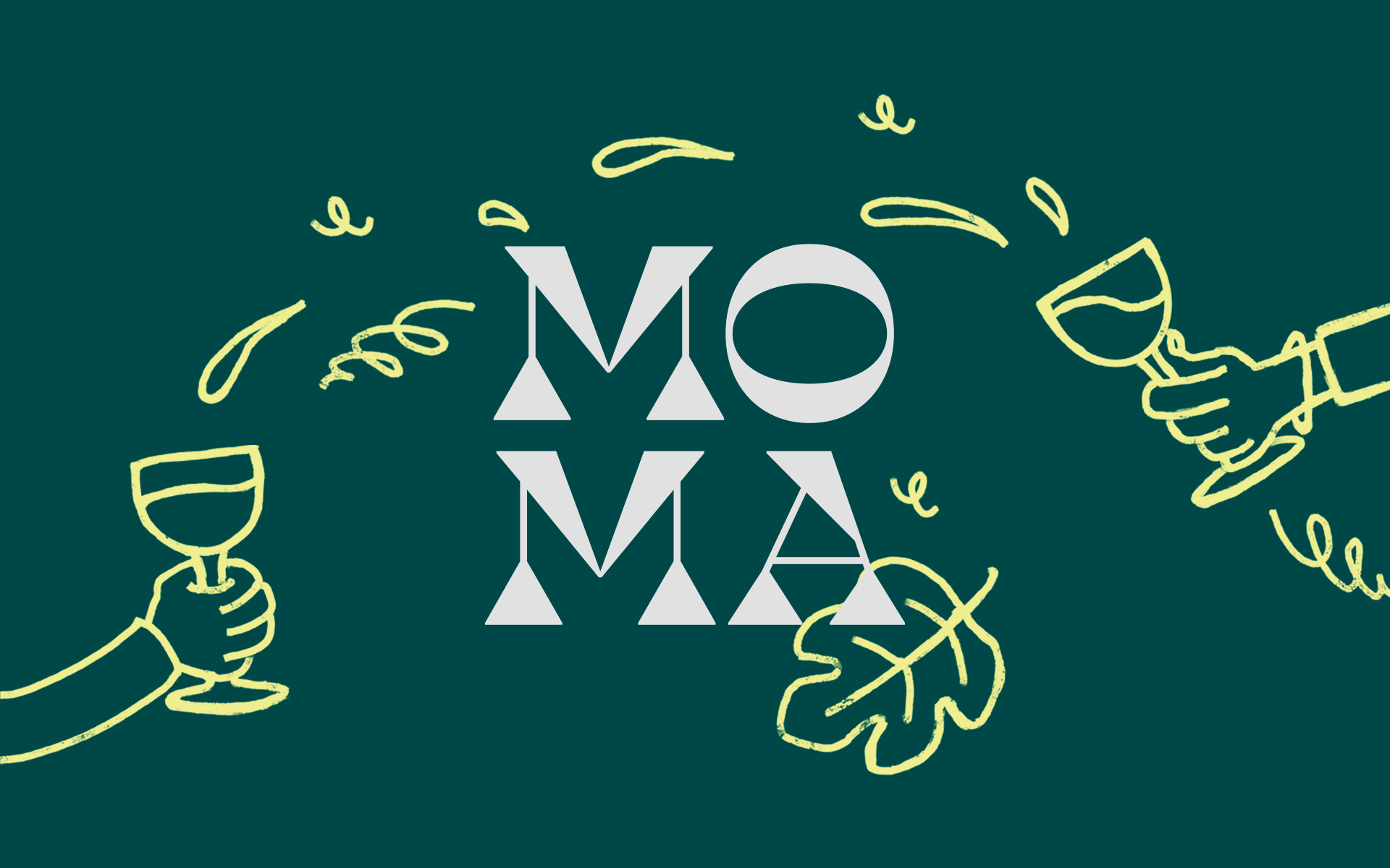 Illustrazione con scritta MOMA