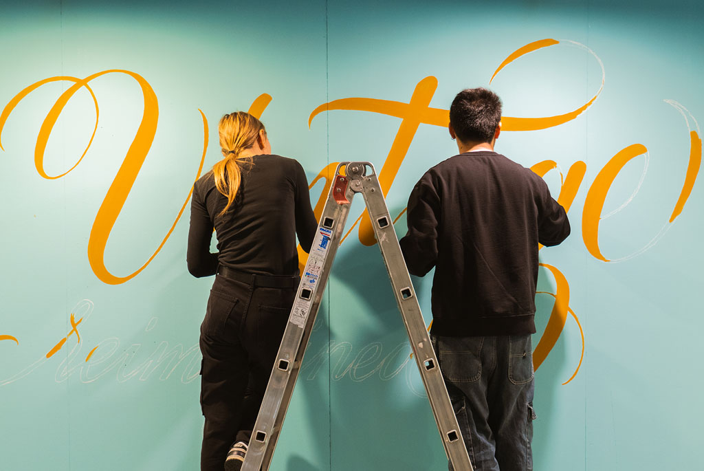 lettering, murales a forli e riccione