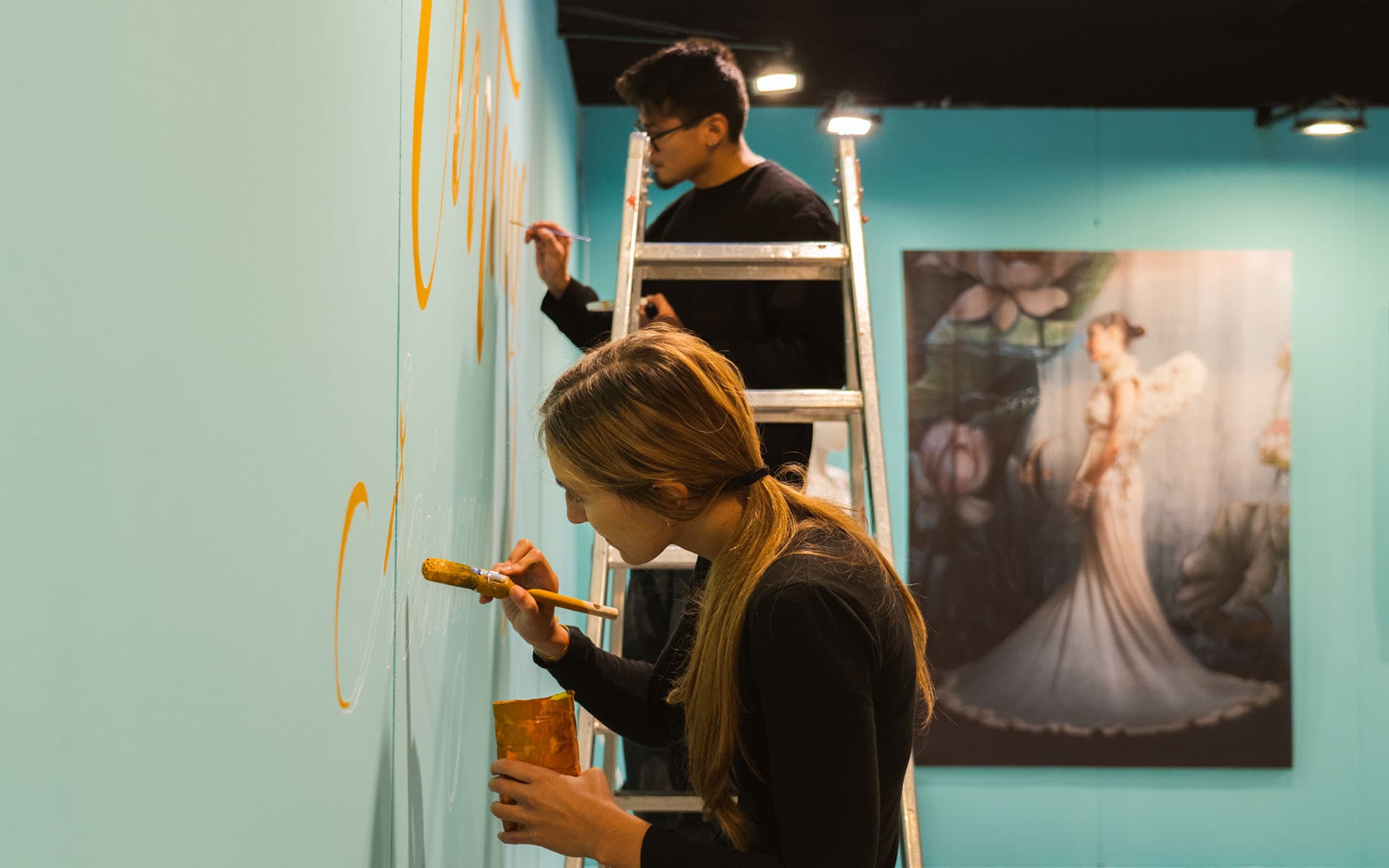 lettering, murales a forli e riccione